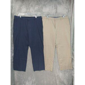 Banana Republic Dress Pants Mens 38x30 Standard Fit Non Iron Flat Front Lot of 2